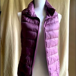 Super soft, super warm Uniqlo down vest.